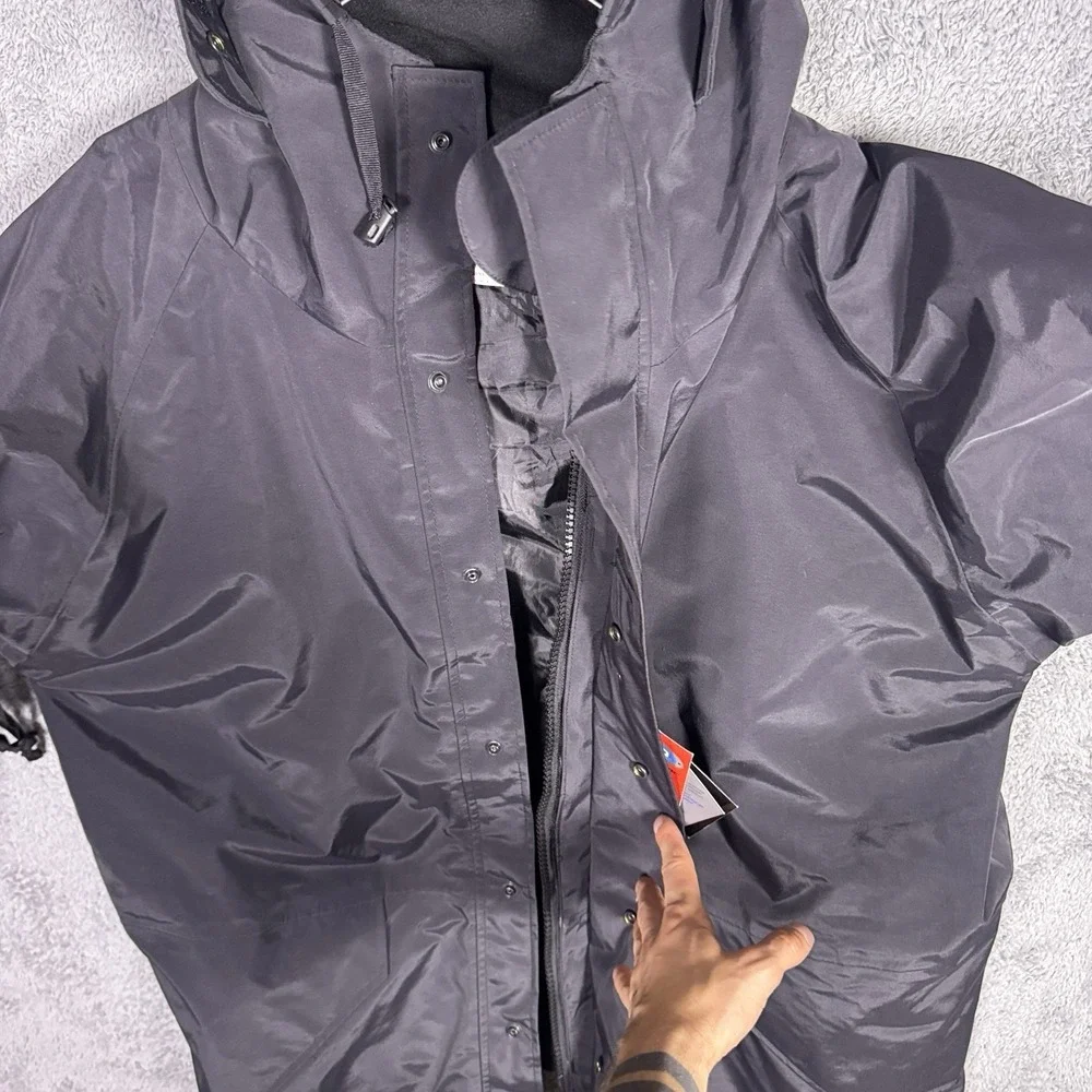 Tru-Spec ECWCS H2O Proof Black Parka Hooded Mens XL Nylon Jacket NEW 3 in 1